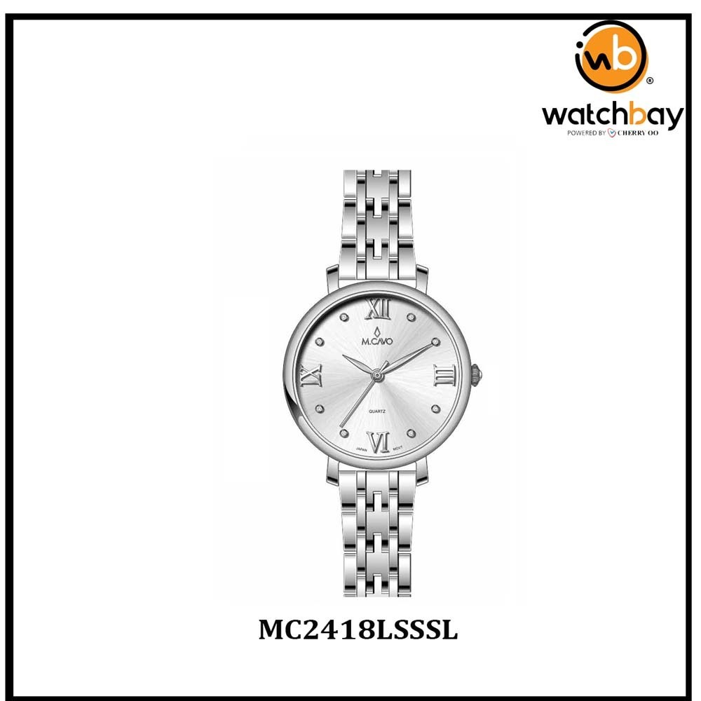 M.Cavo Women Watch MC2418LSSSL Cherry Oo