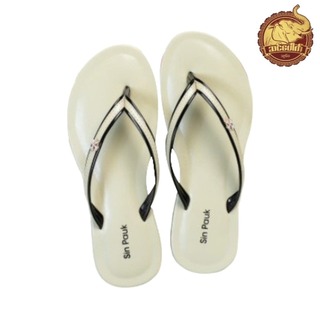 Sin Pauk Women Leather Slipper (Design-3,No-35) SGW-023