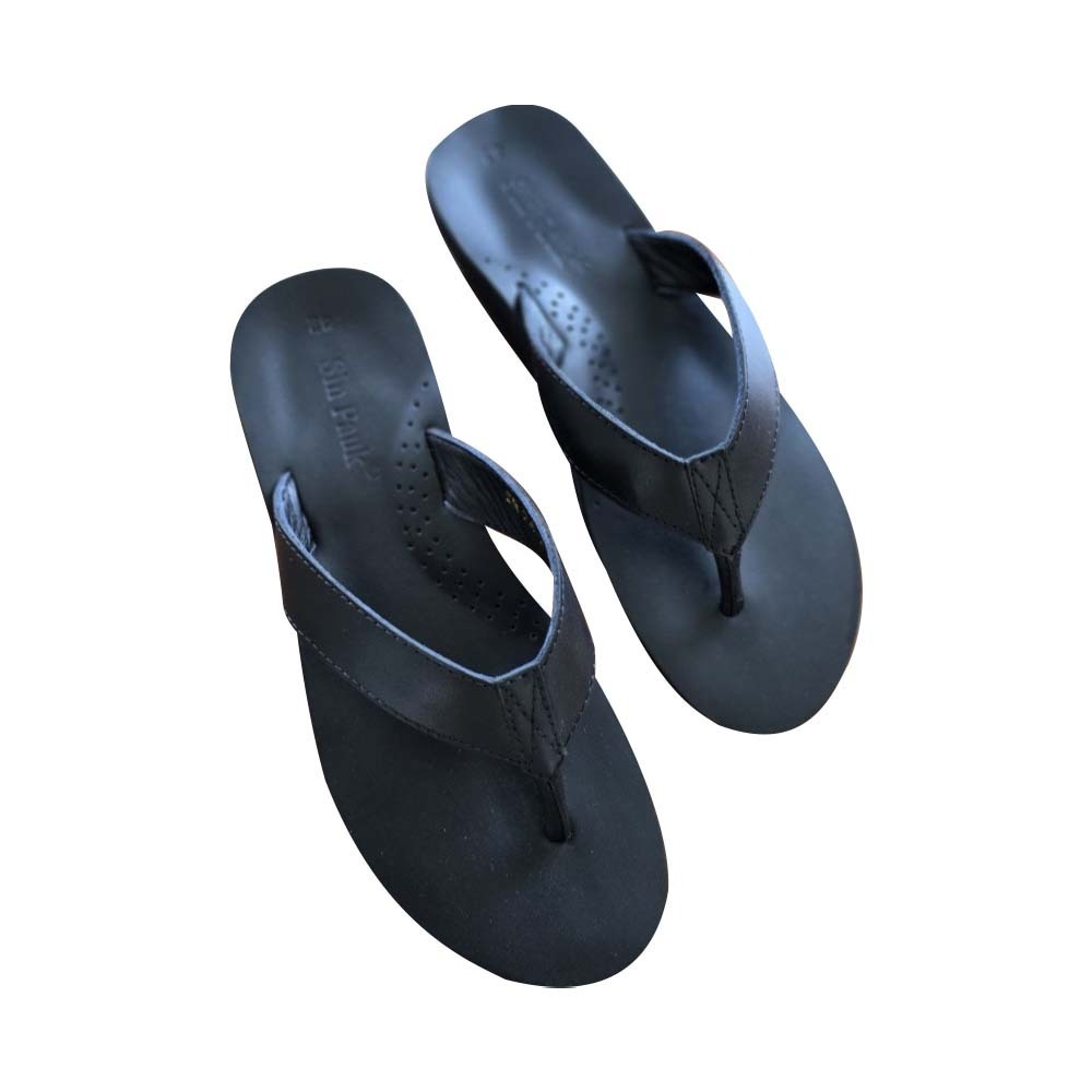 Sin Pauk 100 % Leather Men Slippers SR-24-1 (No-41)