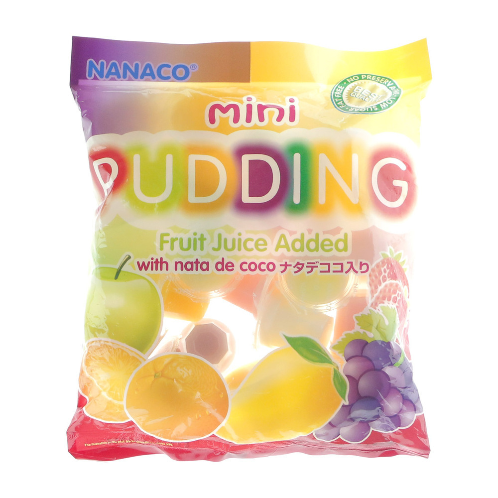 Nanaco Mini Pudding Asst With  Nata Decoco 375G