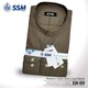 Madarin Collar Shirt Long Sleeve SSM-O-M-L-059 (Moss Green) Extra Large
