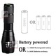 MTH 1 Mile Flashlight Black