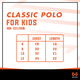 Warrix Kids Polo Shirt WA-3315KN-DD (XL)