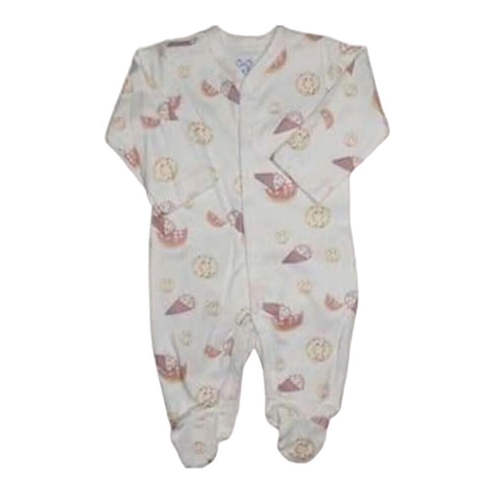 Te Te & Ta Ta Jumpsuit With Footies Pink 6-9 Months (3Pcs/1Set) KJSF-L101
