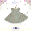 Te Te & Ta Ta Girl Short Sleeves Dress Green 3-6 Months(1Pcs) KDRS-S101