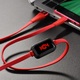 S4 Charging Data Cable With Timing Display For Lightning/Red