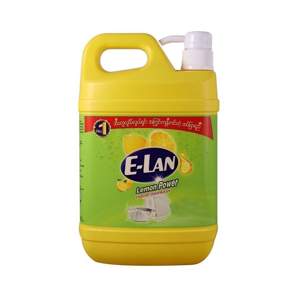 Elan Dishwash Liquid Lemon With Pump 1.8KG