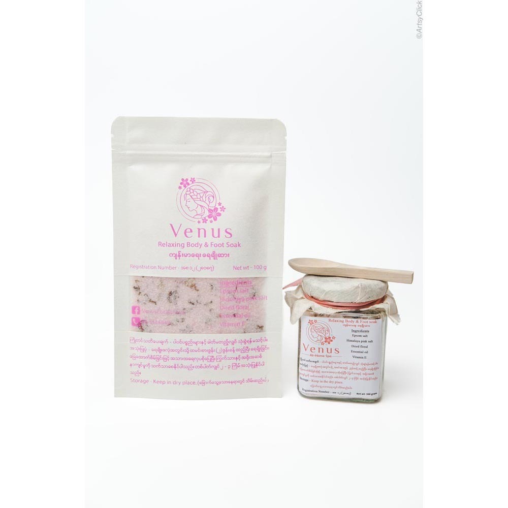 Venus Skinlux Relaxing Body And Foot Soak 100G (Pink)