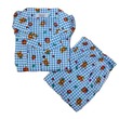 Bambi Women Night Wear Cotton Oneset Blue AA0045 XL