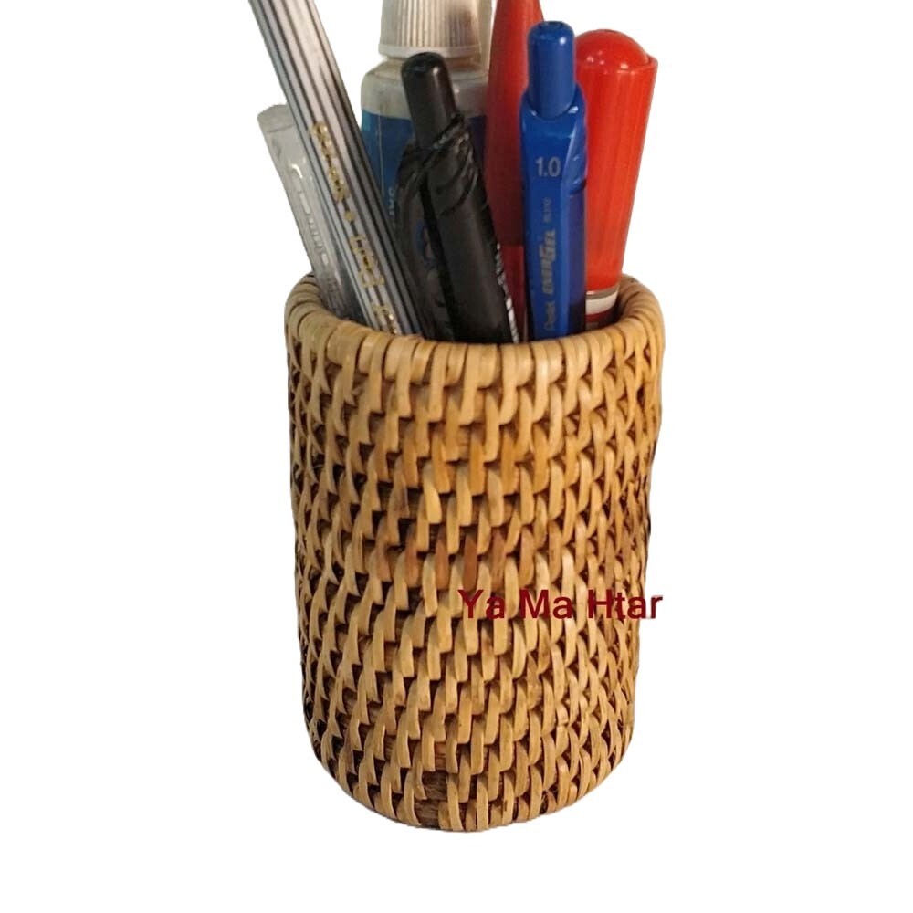 Pen Holder Cylinder Lemon Yellow