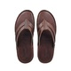 Sin Pauk Men Leather Slipper YS-005 Brown (No-39)