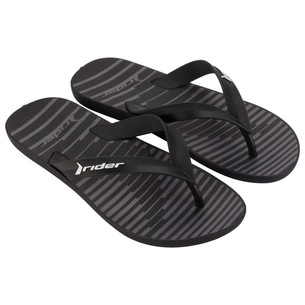 Rider Feel Urban Thong Ad Flip (No-9) Black, Dark Grey & White 212318AU45809
