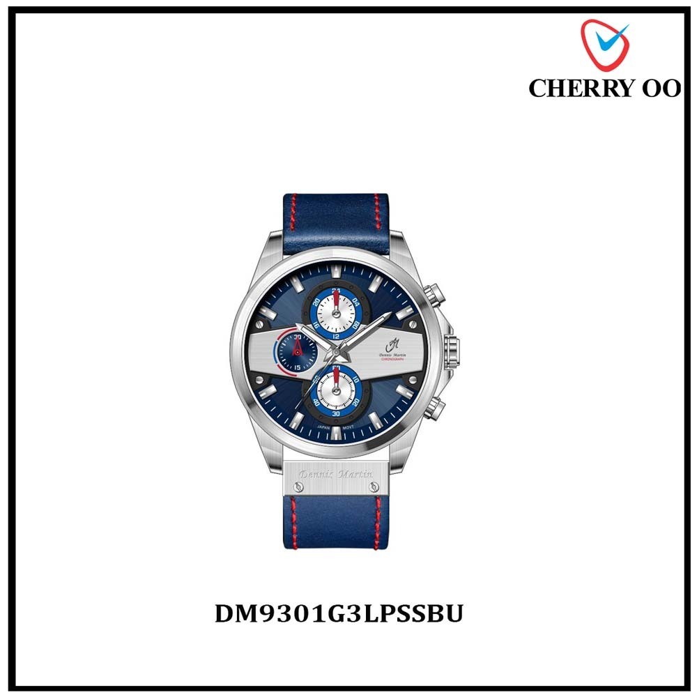 Dennis Martin Men Watch DM9301G3LPSSBU  Cherry Oo