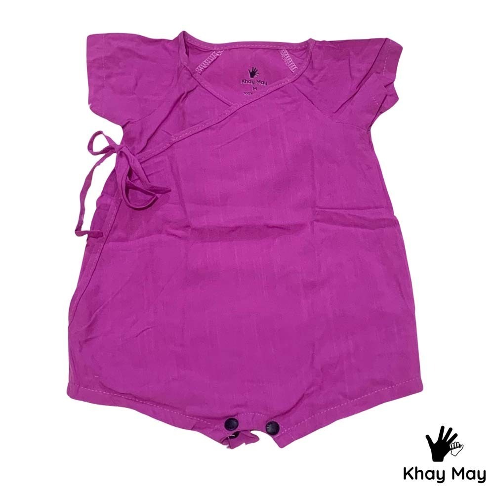 Khay May Warp-Up Romper Small Size Pink