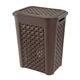 INP909-Br Lock & Lock Arianna Laundry Hamper With Lid 50LTR (Black)