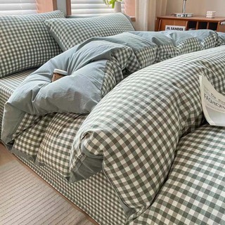 Rosemary 100% Cotton Double Bedsheet Set RM-004 Green