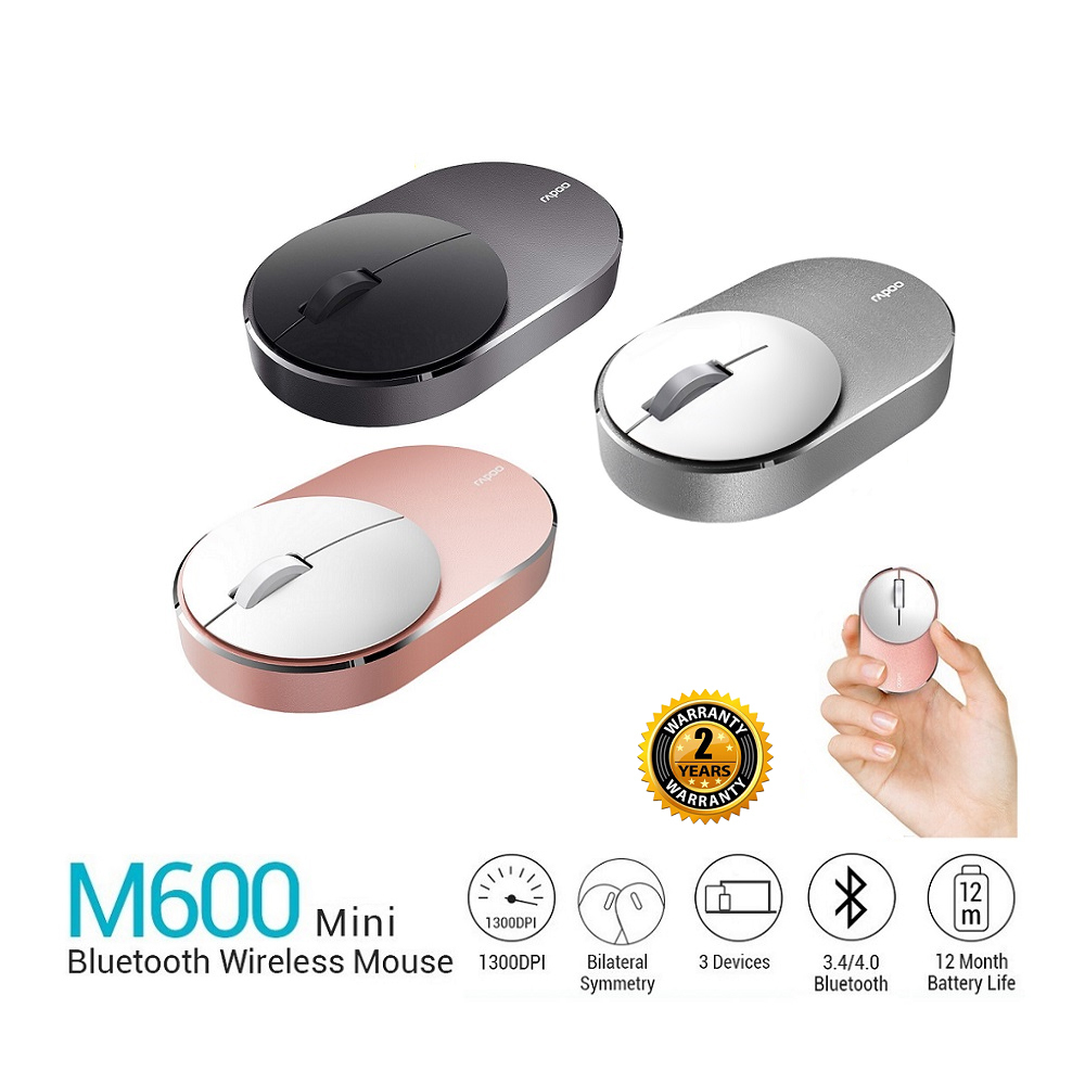 Wireless Optical Mouse M600 Silent Rose Gold