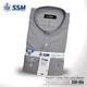 Madarin Collar Shirt Long Sleeve SSM-O-M-L-006 (Light Gray) Extra Large