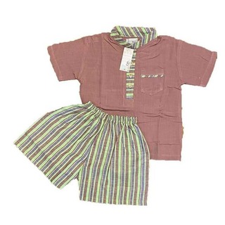 Lavender Boy Cotton Set Design 19 C004 Size-L