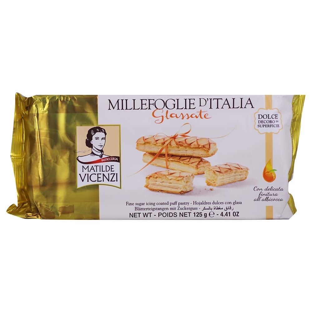 Vicenzi Fine Sugar Icing Coated Puffpastry125