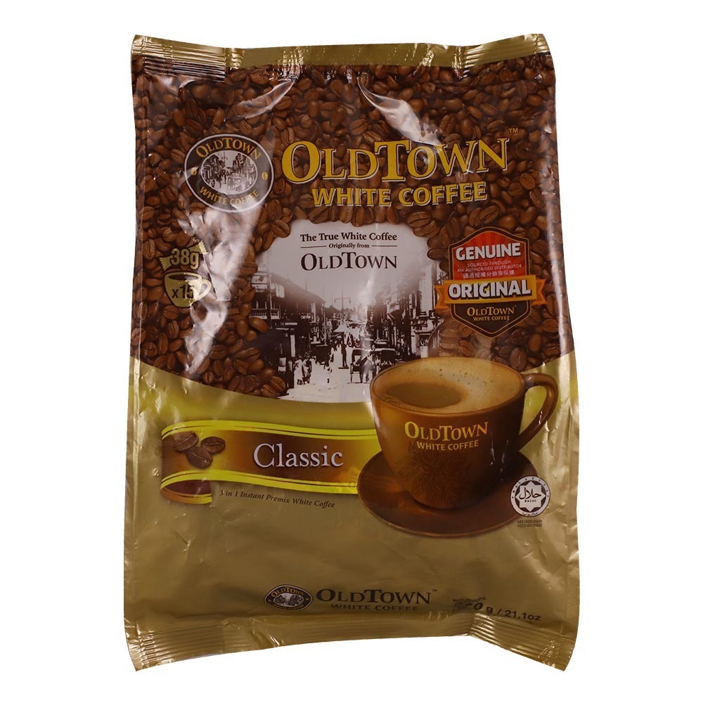 Old Town Classic 3 in 1 Instant White Coffee 570G 15Sticks