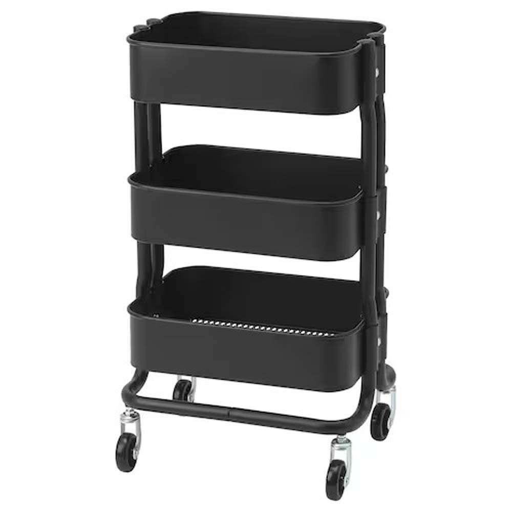 Ikea Råshult Trolley, Black, 28x38x65 CM304.459.91