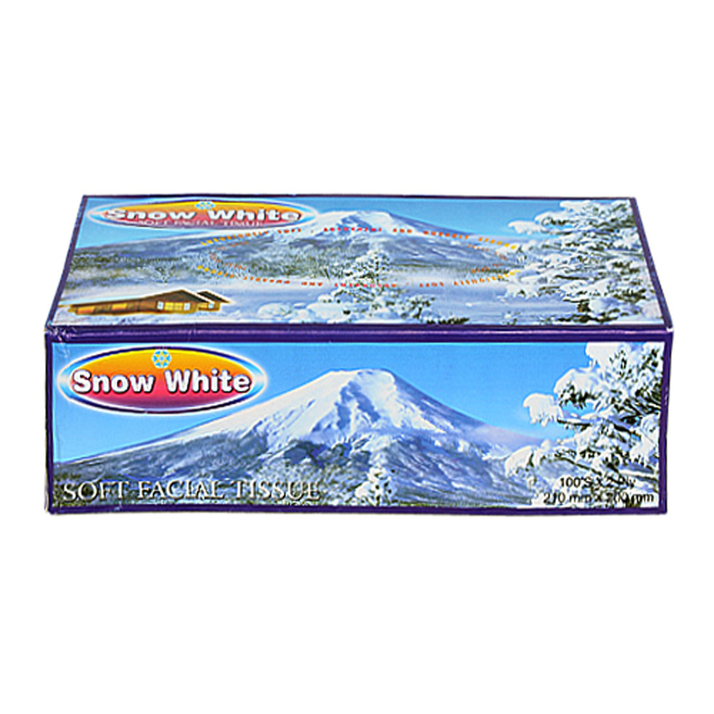 Snow White Facial Tissue Box 100PCS 2Ply