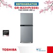 Toshiba Two Door Refrigerator 180LTR GR-B22VP(SS9)