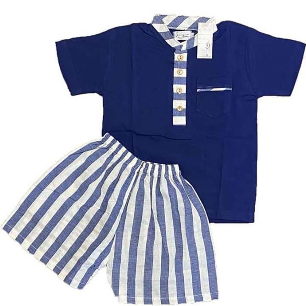 Lavender Boy Cotton Set Design 19 C006 Size-Small