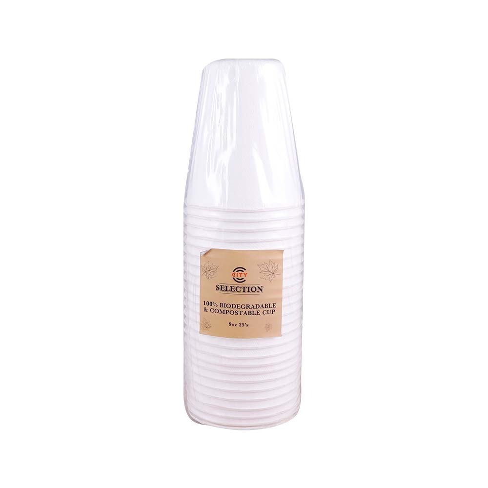 City Selection Biodegradable Cup 9OZ 25PCS