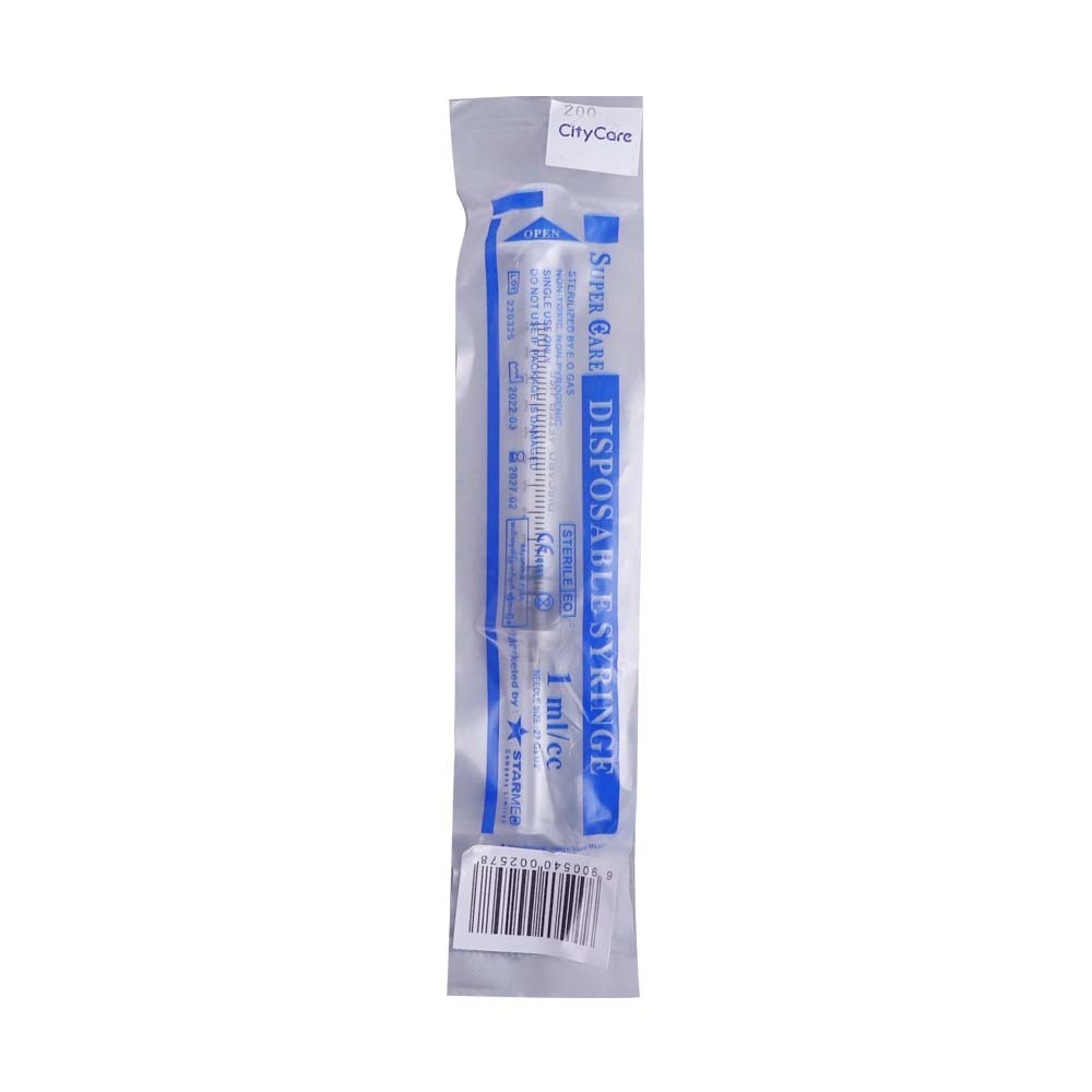 Super Care Disposable Syringe 1CC