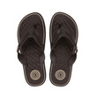Cartago Arizona Thong Ad Flip (No-11) Brown & Dark Brown 212212BA31911