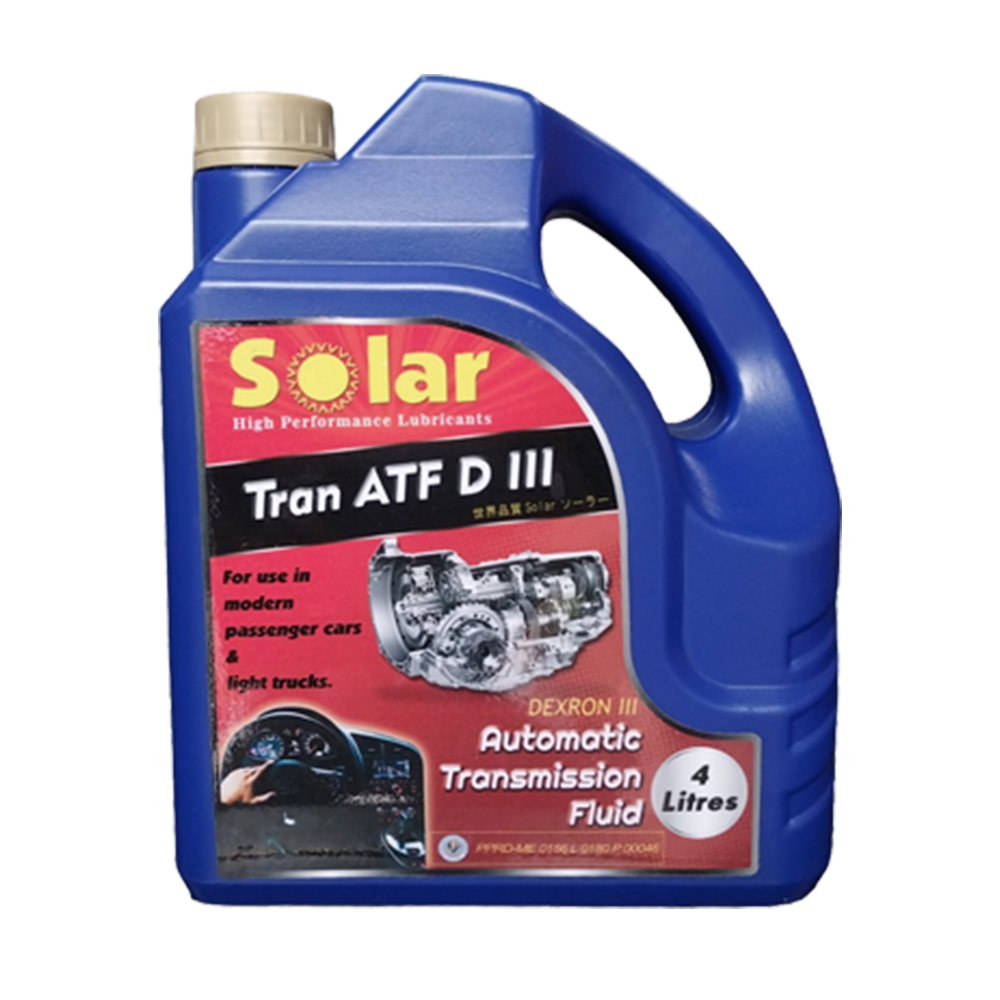 Solar Solar ATF Dexron lll Automatic Transmission Fluid 4LTR Blue