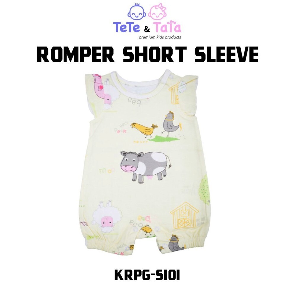 Tee RayKid Romper Short Sleeve KRPG-S101 (3-6Month) Yellow