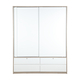 Winner Viko Sliding Wardrobe (160CM) White/Silver