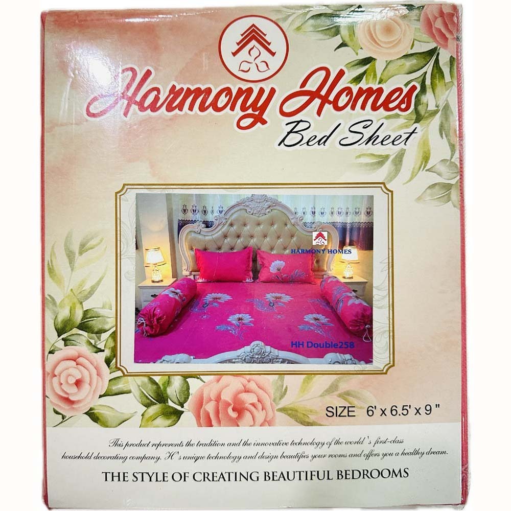 Harmoy Homes Bed Sheet Double BS05 (HH Double-258)