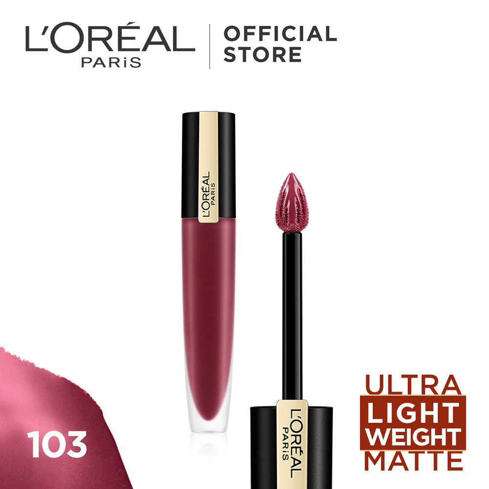 Loreal Rouge Signature Matte Ink Liquid Lipstick 7 ML (103 Enjoy)