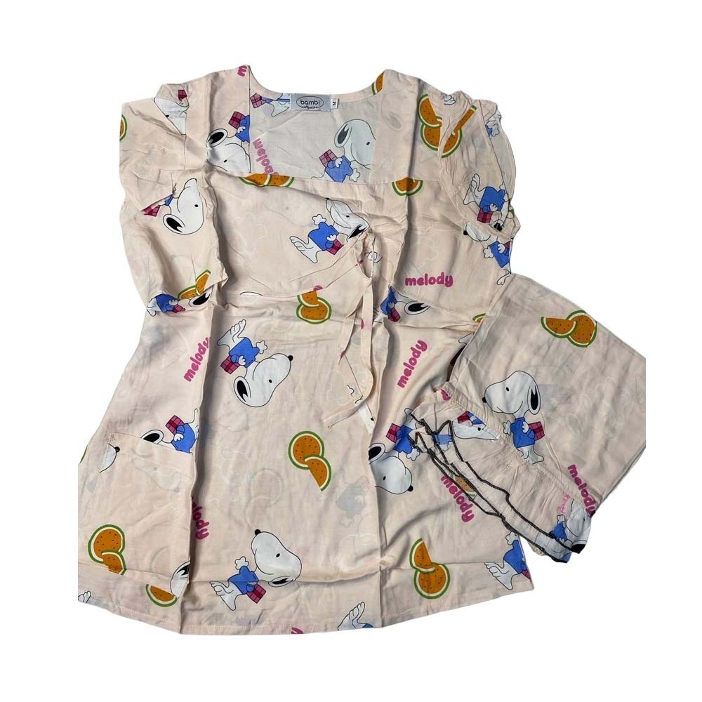 Bambi Womenwear Spun Oneset S/S Cream AA0056 Medium