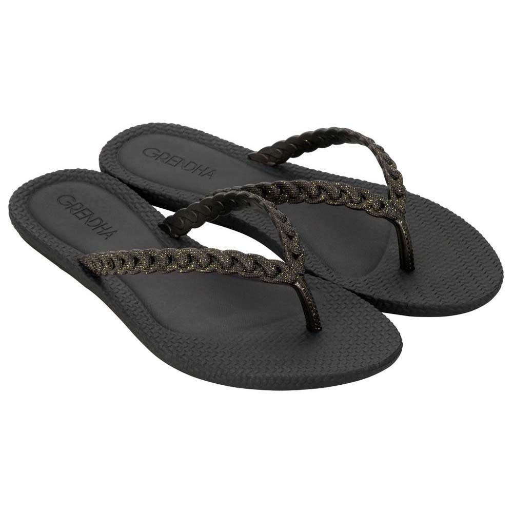 Grendha Todo Dia Glam Ad Flip (No-8) Black 119032BF19408