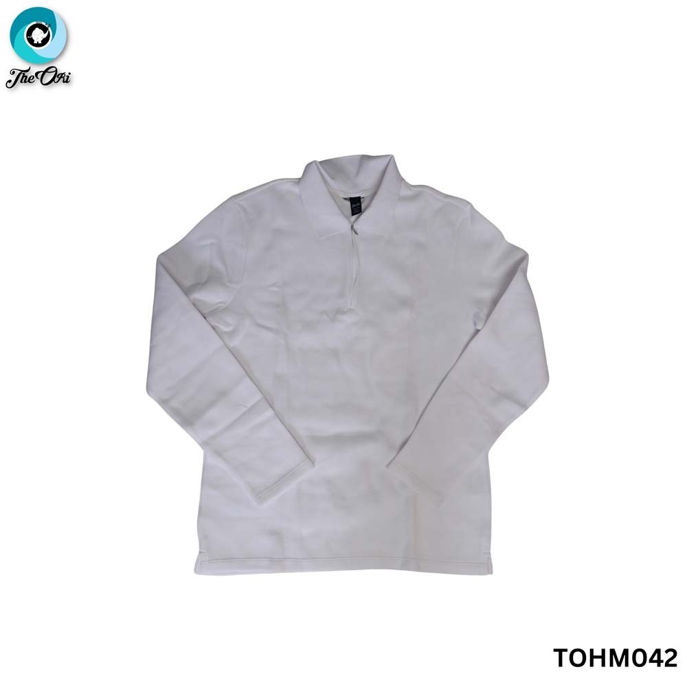 The Ori Men Long Sleeve Top TOHM042 White Small