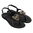 Grendha Petalas Sand Ad Sandal (No-7) Black 119108BI08207