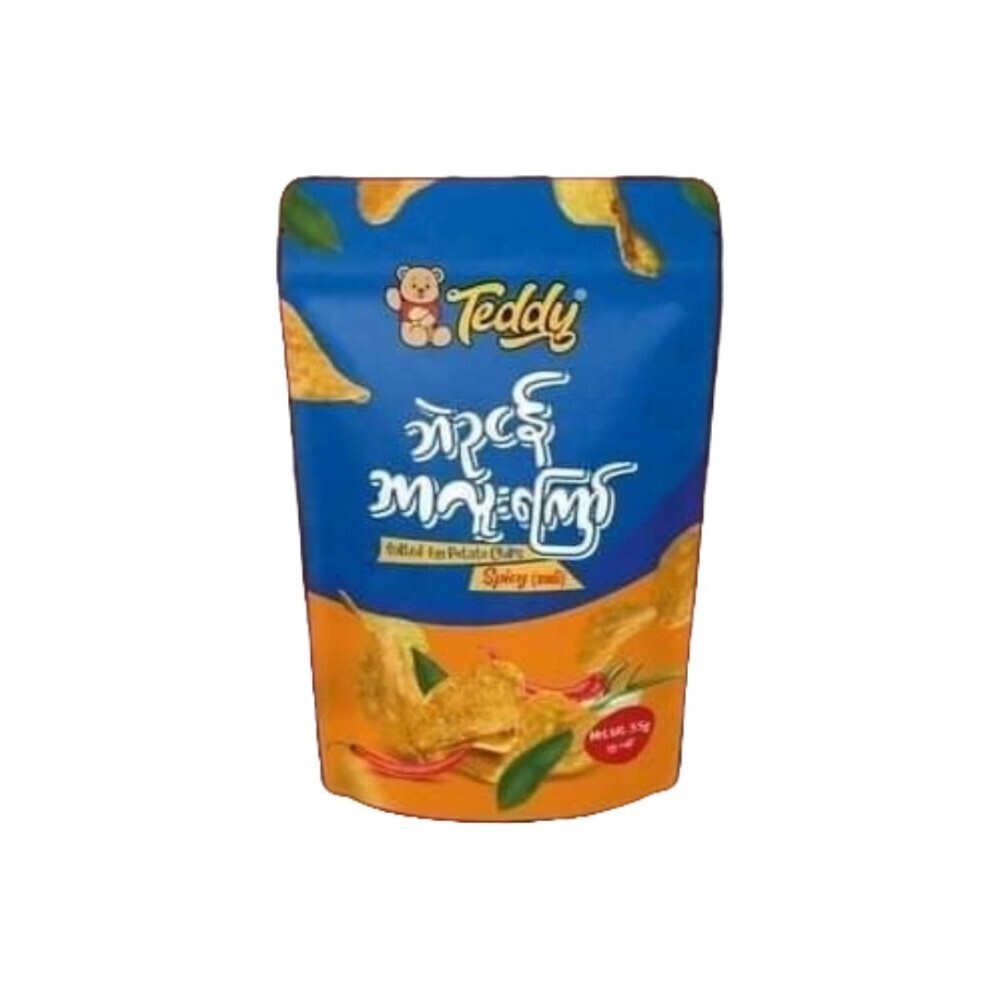 Teddy Salted Egg Potato Chips Spicy 55G