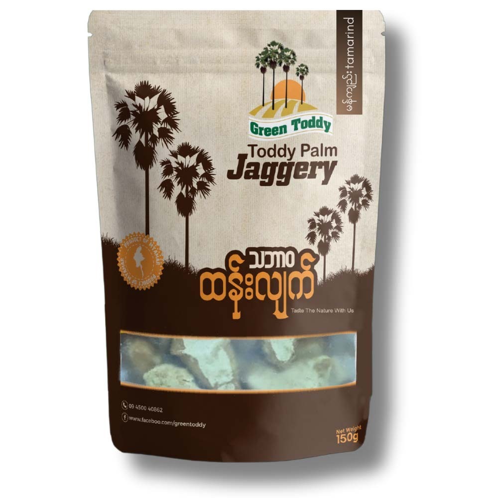 Green Toddy Palm Jaggery (Tamarind) 150G