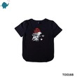 Max & Mia Unisex Printed T-Shirt TO016B Black (7-8 Years)