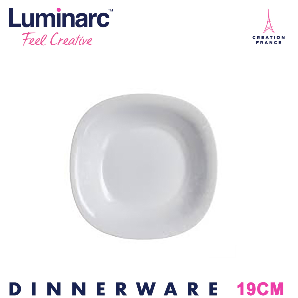 Luminarc Tempered Ombrelle Gris Dessert Plate 19CM