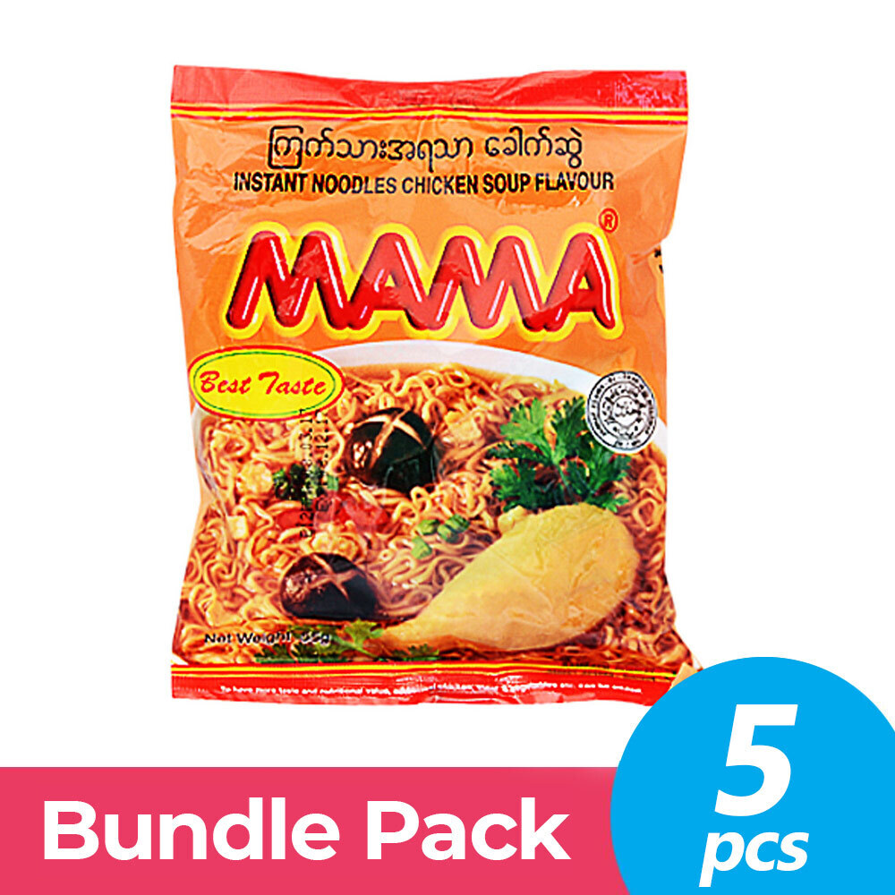 Mama Inst Noodle Chicken 5PCSx55G