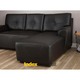 Winner H-JAY/P PVC L-Shape Sofa/R Dark Brown