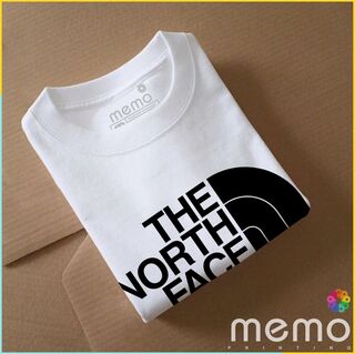 memo ygn the north face unisex Printing T-shirt DTF Quality sticker Printing-Black (XL)