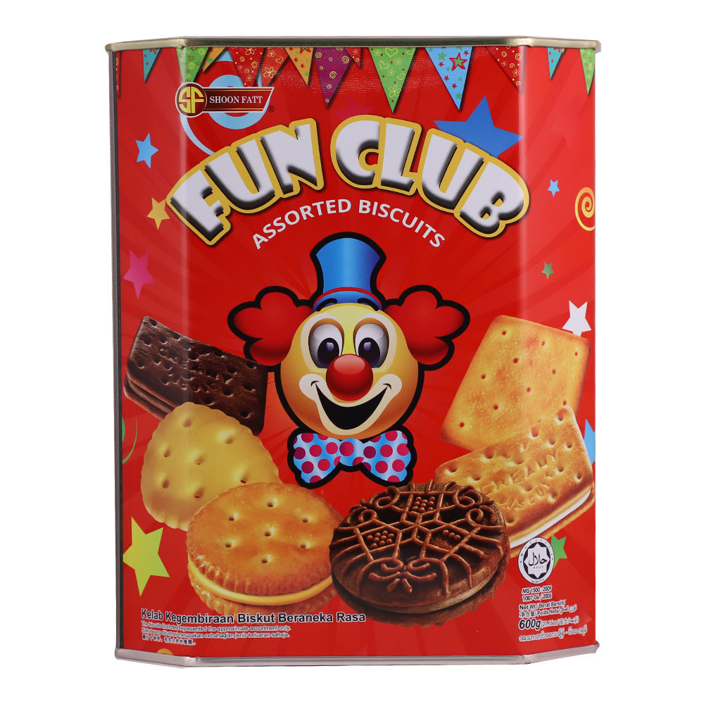 Shoon Fatt Funclub Biscuits Asst 600G