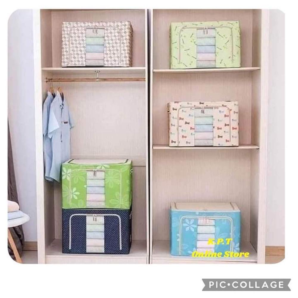 သံတိုင်ပါ အစုံသိမ်း Box 47CM  KPT-0002 (ပန်းရောင်)